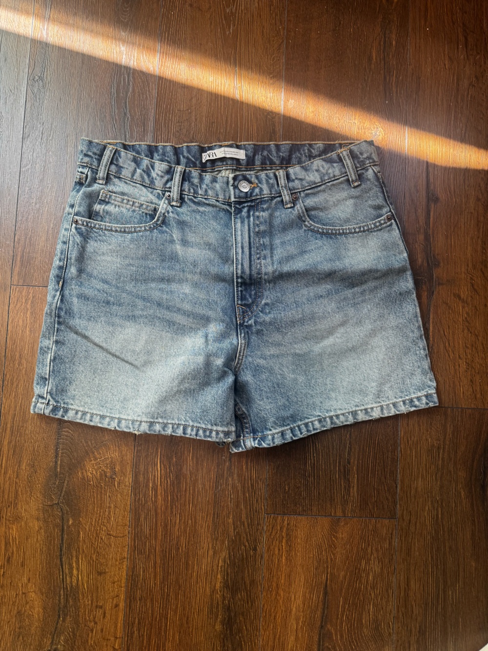 Zara Blue Denim Shorts